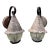 1950s Vintage Witch’s Hat Cast Metal Porch Light Sconces - A Pair For Sale
