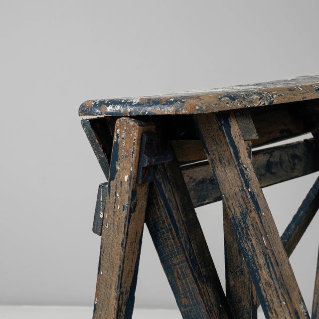 1900s French Wooden Painters Ladder For Sale - Image 11 of 18