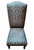 Cerulean Pair of Louis XIII-style “Os De Mouton” Upholstered Side Chairs For Sale - Image 8 of 11