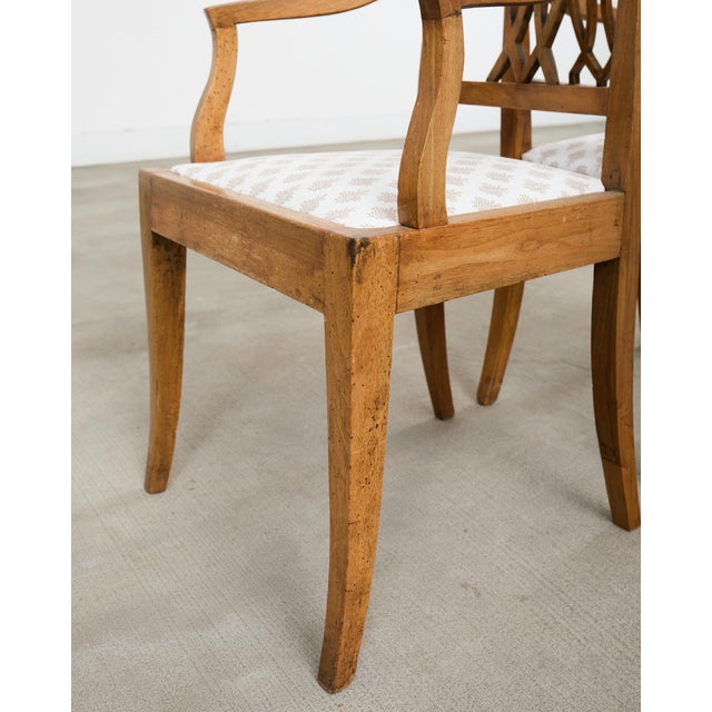 Pair of 19th Century Country French Provincial Fruitwood Armchairs For Sale - Image 16 of 18