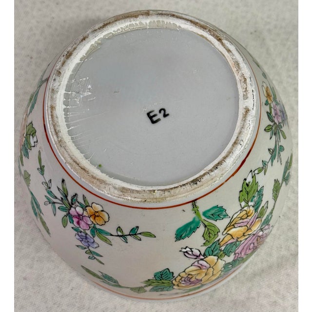 1980s Floral Cache Pot For Sale - Image 10 of 11