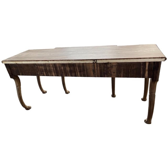 English Regency Console Table in Bleached Mahogany For Sale - Image 5 of 17