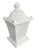 Vintage Palm Beach Regency Pier-Top Cast Stone Garden Lantern For Sale