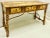 Wood French Style Carved Fruitwood and Chinoiserie Sideboard / Credenza / Desk For Sale - Image 7 of 8
