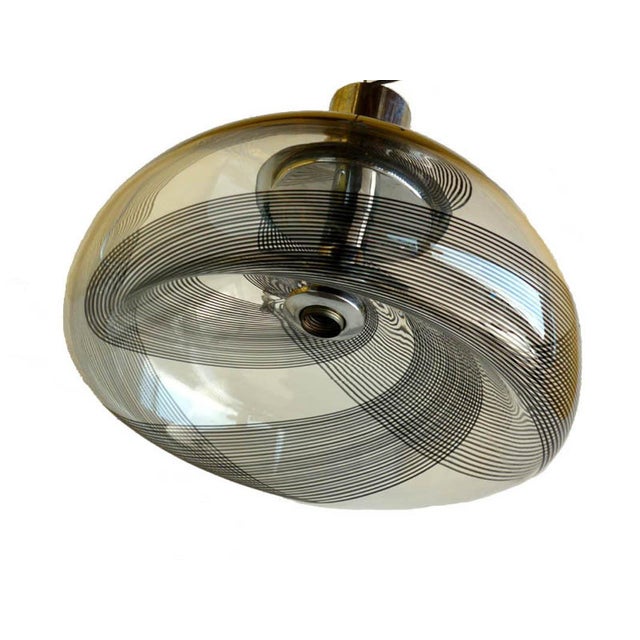 Vintage Italian Murano Glass Pendant Lamps from La Murrina, Set of 2 For Sale - Image 6 of 9