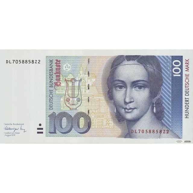 Artist: Unknown Title: Hundert Deutsche Mark Year: 1995 Signed: No Medium: Offset Lithograph Paper Size: 19 x 39 inches (...