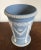 Blue Antique Edwardian Wedgwood Light Blue Jasperware Vase For Sale - Image 8 of 10
