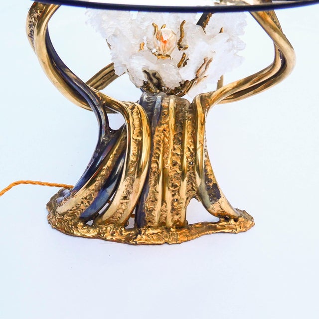Metal Bouquet de Gypse Coffee Table by Richard Faure, Paris, France, 1980 For Sale - Image 7 of 11