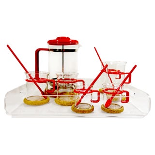 Coffee Set for 2 from Bodum, 1986, Set of 12 For Sale