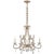 Montmartre Medium Chandelier in Hand-Rubbed Antique Brass with Crystal Designer: AERIN Fixture Height: 29.75" Canopy: 7"...