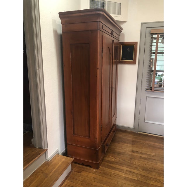 Chestnut Late 19th Century Victorian Walnut Armoire For Sale - Image 8 of 15