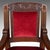 Red Antique Morning Room Elbow Chair, Scottish, Oak, Gothic Revival Seat, Victorian For Sale - Image 8 of 12