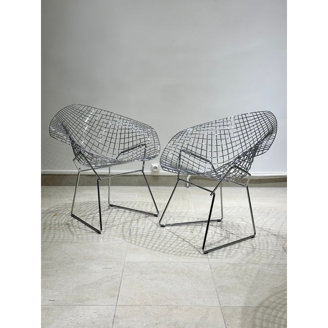 Set of Diamond Armchairs by Harry Bertoia, 2000 For Sale - Image 12 of 13