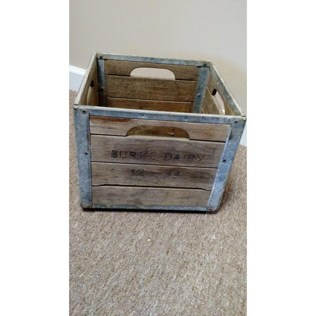 Antique Wooden Milk Crate Chairish