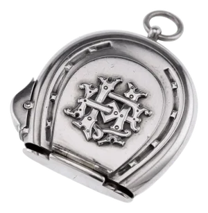 Victorian Silver Lighter and Vesta Case, London, 1853, Set of 2