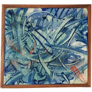 "Trash #4," Oil Painting on Wooden Panel For Sale