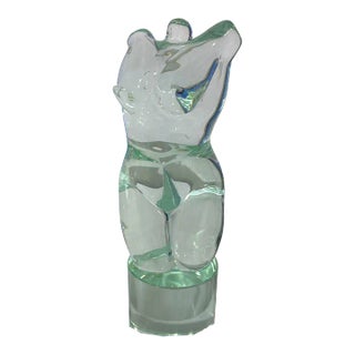 Murano Glass Female Form by Martino Signoretto For Sale
