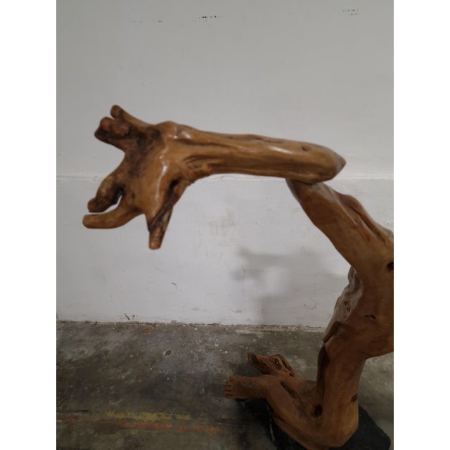 Tiburzi, Large Christ Sculpture, Olive Wood, 1920s For Sale - Image 11 of 18