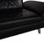 Black Ronaldo Leather Two-Seater Sofa from Koinor For Sale - Image 8 of 17