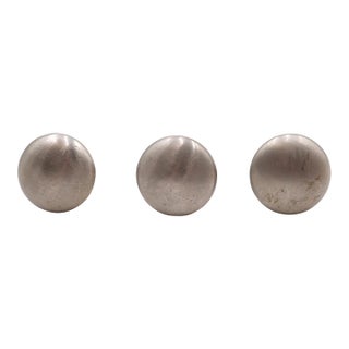 Set of Classic 1.125 In. Brushed Nickel Drawer Cabinet Knobs For Sale
