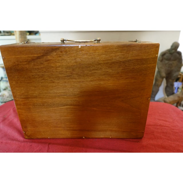Wood Large Antique Painter's Case, 1890s For Sale - Image 7 of 9