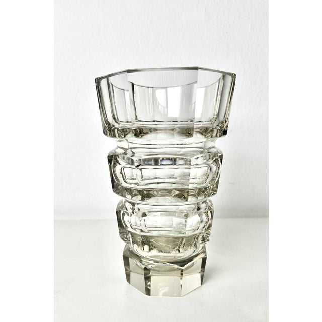 Crystal Vases from Moser, Set of 2 For Sale - Image 3 of 7