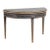 19th Century Swedish Black Pine Demi Lune Side Table Console For Sale