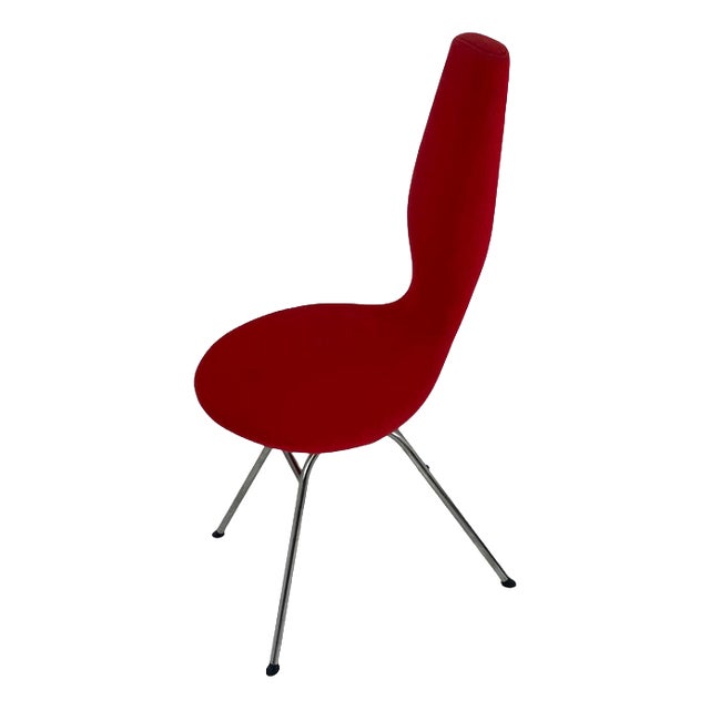Desk Chair in Red Upholstery by Olav Eldøy for Stokke For Sale
