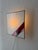 Architectural Stained Glass Wall Lamp with Textured Glass For Sale - Image 12 of 12