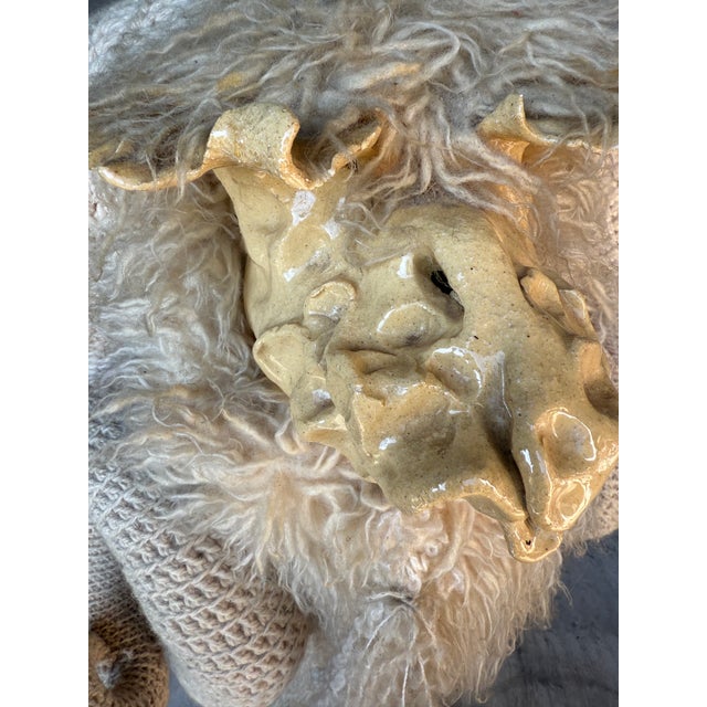 Bench by Edna Cataldo Bighorn Sheep Sculpture Sheep Manner of Francois-Xavier Lalanne For Sale - Image 15 of 18