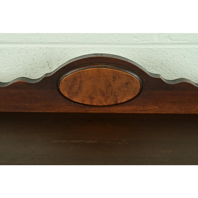 Berkey & Gay Style Antique English Jacobean Carved Walnut and Burl Wood Sideboard, Circa 1920s For Sale - Image 9 of 13