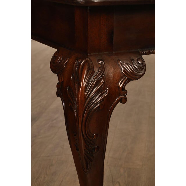 Henredon Rittenhouse Square Collection Chippendale Style Mahogany Expandable Dining Table For Sale - Image 10 of 18