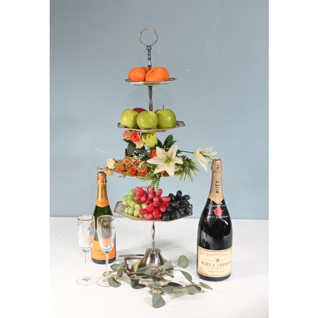 Victorian Silver-Plated Cake Stand For Sale - Image 11 of 11