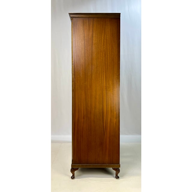 Vintage English Burl Walnut Armoire by Hunters of Derby For Sale - Image 10 of 14