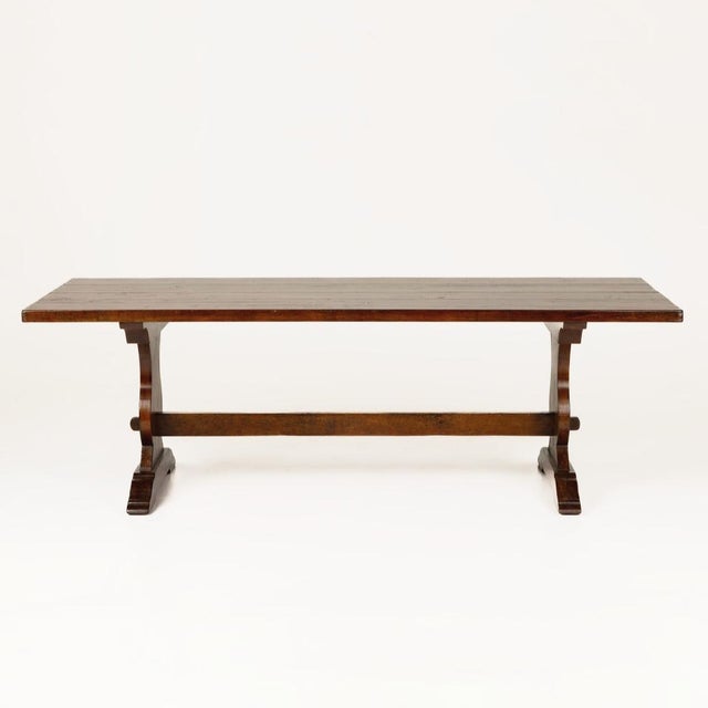 2020s 959 Large Solid Cherry Custom Built Dining Table and Two Benches For Sale - Image 5 of 17