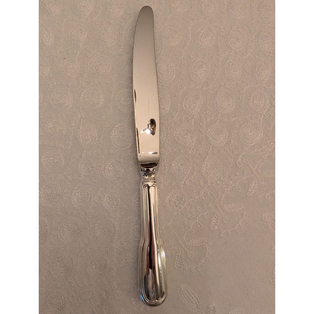 Late 20th Century Late 20th Century Christofle "Chinon" Sterling Silver 4-Piece Place Settings, 8 Sets 32 Pieces For Sale - Image 5 of 17