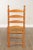1990s Custom Crafted Maple Ladderback Rush Seat Dining Chair For Sale - Image 5 of 12