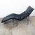 1970s Mid Century Danish Modern Lounge Chair Chaise Black Leather Attributed to Tord Bjorklund Metal For Sale - Image 4 of 9