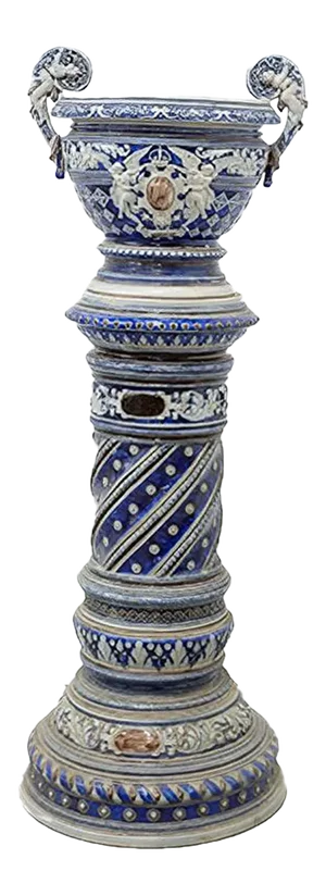 Italian Pot and Column Stand, 1890s
