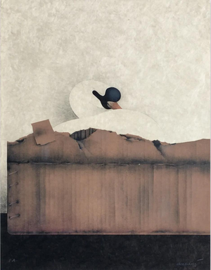 Jean-Paul Donadini, Le cygne dans le carton, Lithograph