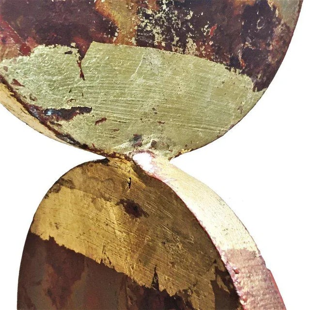 Contemporary Contemporary Anodized and Gold Painted Iron Sculpture For Sale - Image 3 of 8