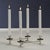 Méduse Expandable 4-Piece Taper Candle Holder Set, Nickel For Sale - Image 4 of 6