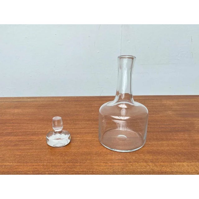Vintage Scandinavian Glass Carafe Bottle, 1970s For Sale - Image 6 of 12
