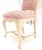 Baker Furniture Company Set 6 Tall Back Thick Cream Lacquer Carved French Dining Chairs Stretchers For Sale - Image 4 of 8