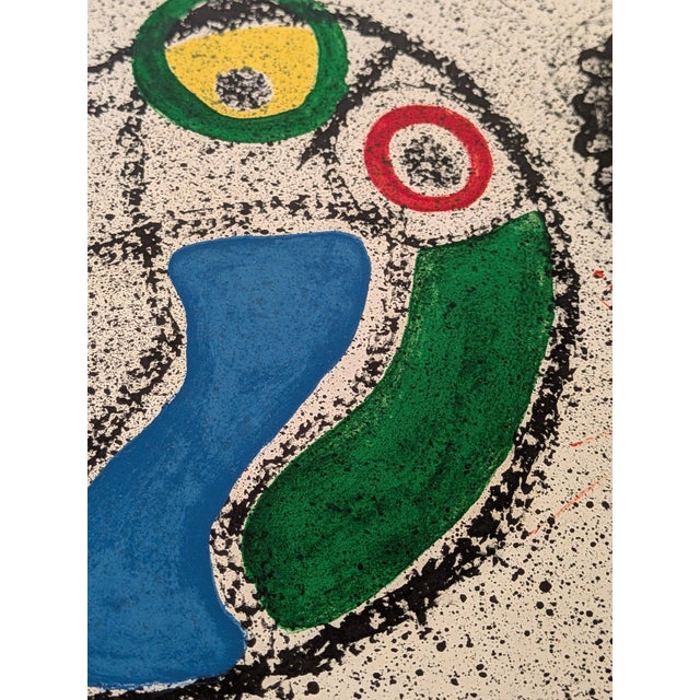 Joan Miro, Surrealist Composition Limited Edition, 1968, Lithograph For Sale - Image 3 of 6