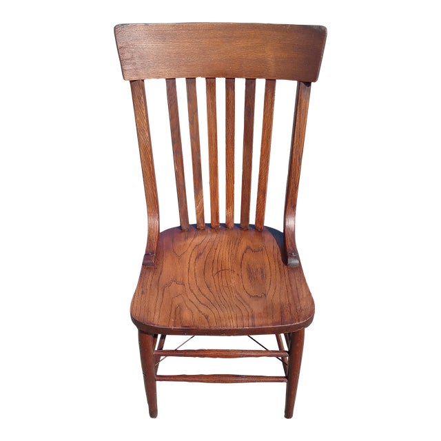 1910s Vintage Solid Wood Farmhouse Chair For Sale