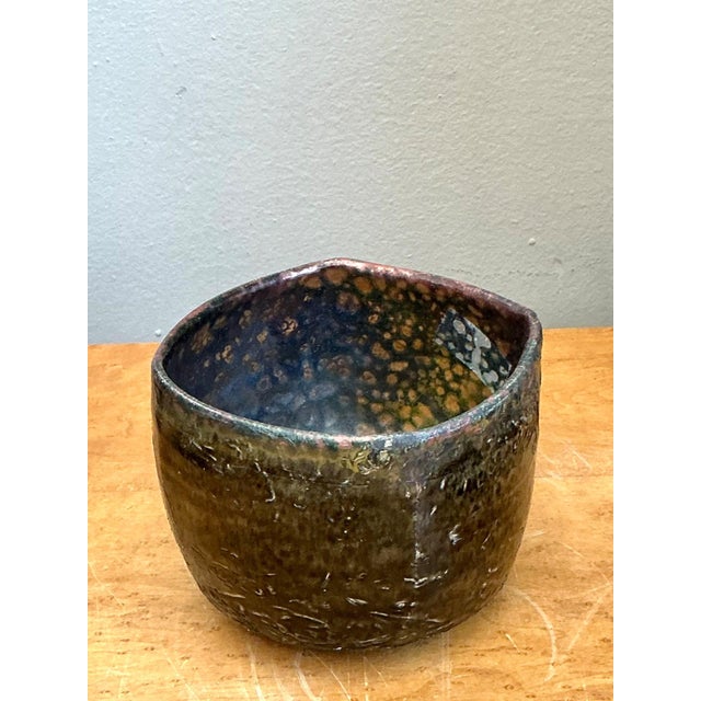 Vintage Handcrafted Abstract Ceramic Bowl For Sale - Image 11 of 18