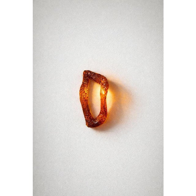Sunburst Lur Wall Sculpture in Hand Molded Resin by Szymon Keller For Sale - Image 4 of 6