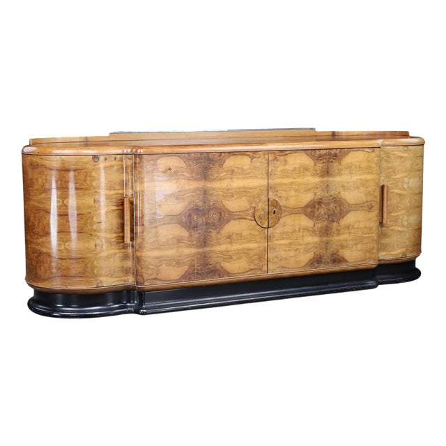 Art Deco Credenza in Walnut by Jindřich Halabala for Up Závody, Czechoslovakia, 1930 For Sale