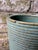 Tall Ribbed Pottery Vase, Turquoise For Sale - Image 9 of 13